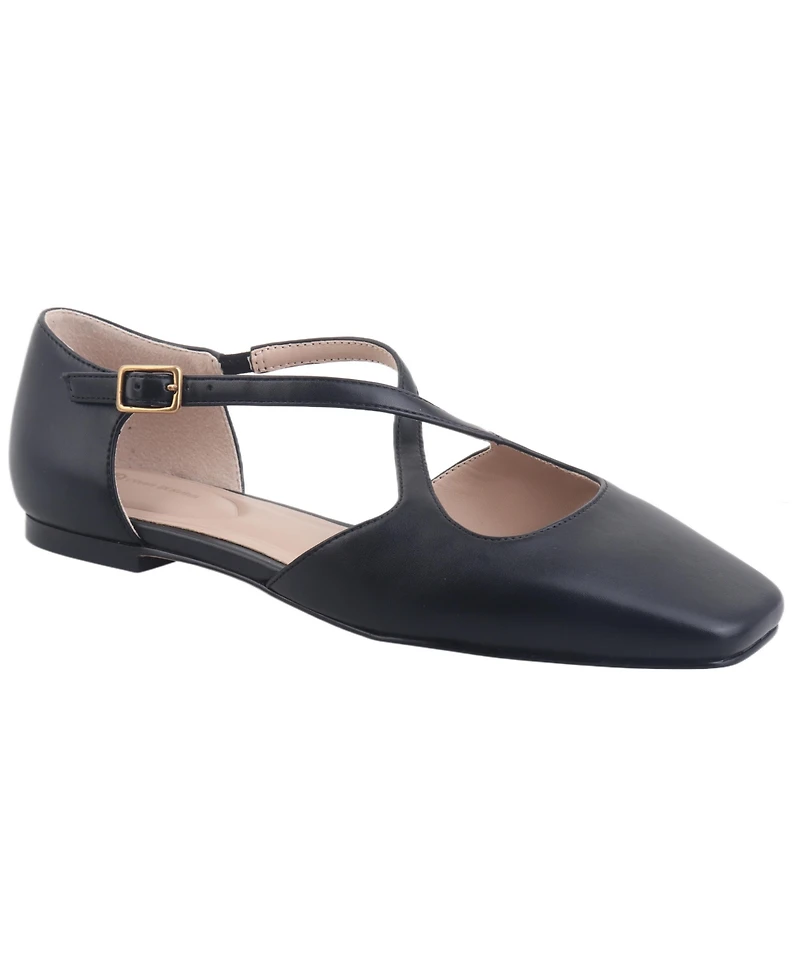 Giani Bernini Women's Perrie Crisscross Strap Flats, Created for Macy's