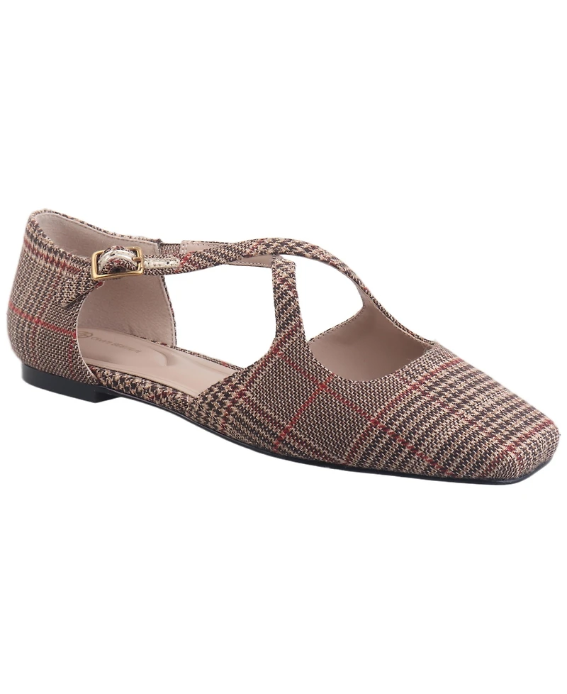 Giani Bernini Women's Perrie Crisscross Strap Flats, Created for Macy's