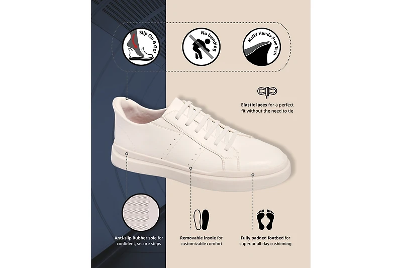 Marc Joseph New York Men's Fort Avenue Hands-Free Slip On Technology Fashion Sneakers