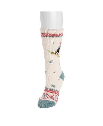 Muk Luks Women's Heat Retainer Sock