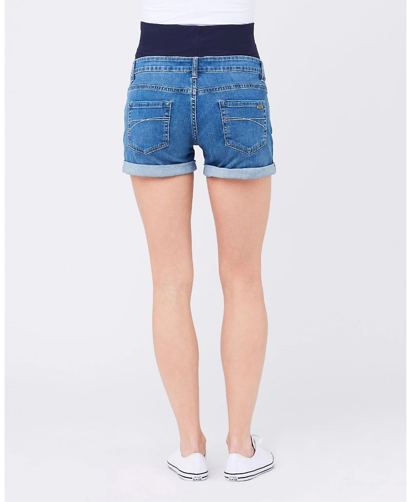 Ripe Maternity Maternity Blue Denim Shorty Shorts