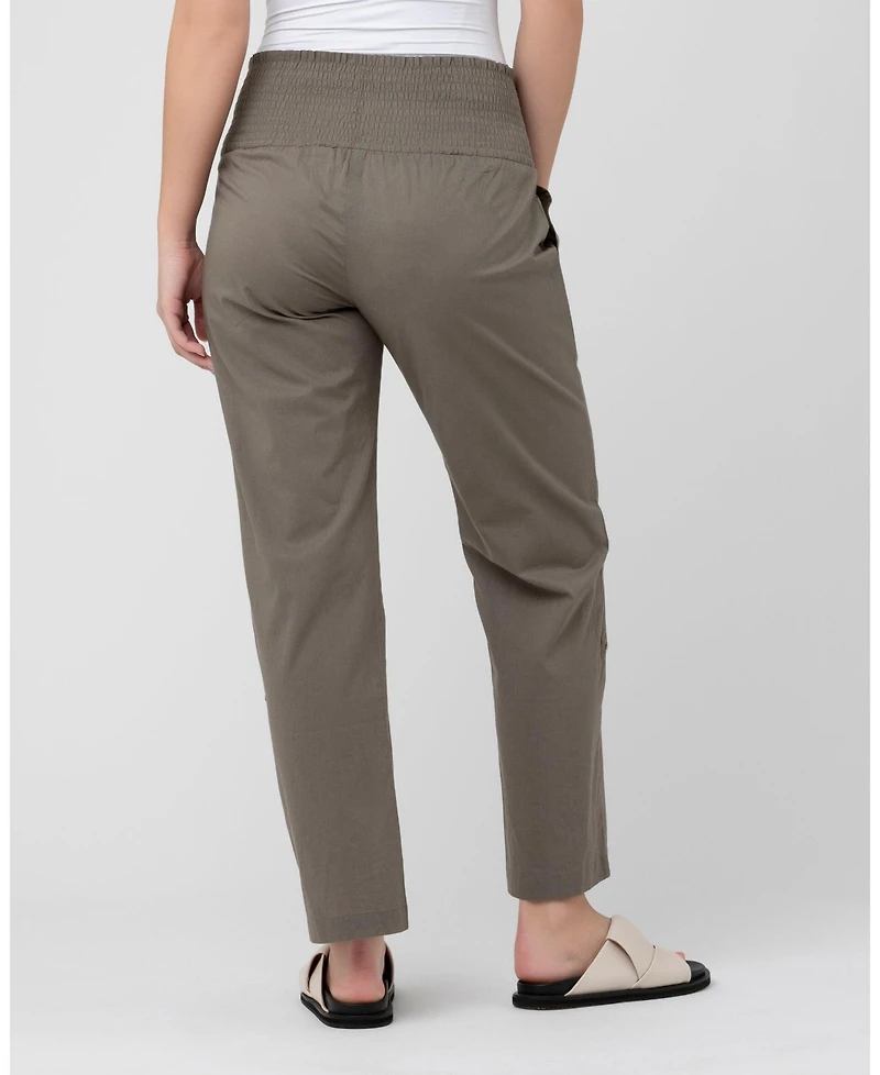 Ripe Maternity Maternity Comfortable Philly Cotton Pants in Moss Style