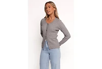 Petal and Pup Women's Quay Button Front Cardigan - Heather Grey