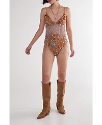 Nasty Gal Women's Star Embellished Tassel Booty Shorts