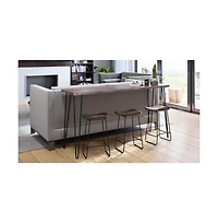 Jofran Nature's Edge Solid Acacia Four Piece 72" Counter Height Dining Set