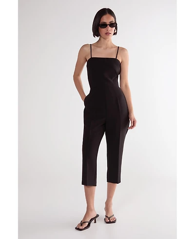 Nasty Gal Women's Tailored Capri Square Neck Playsuit