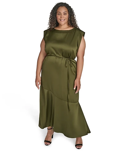 Vince Camuto Plus Cap Sleeve Midi Dress