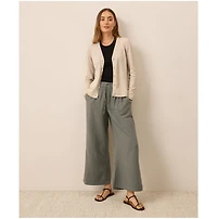 Pact Women's Organic Cotton Classic Fine Knit V-Neck Cardigan