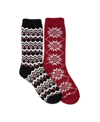 Muk Luks Women's Wool Socks 2 Pair Pack