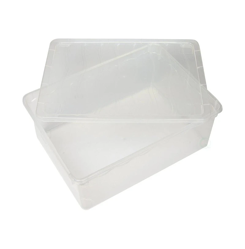 Basicwise Plastic Storage Container, Shoe box