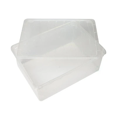 Basicwise Plastic Storage Container, Shoe box