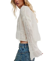 Free People Sweet Love Bell Sleeves Blouse