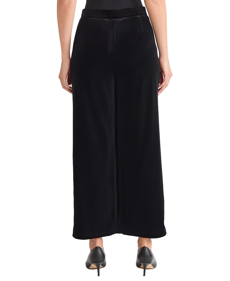 Jones New York Women's Embroidered Wide Leg Pants