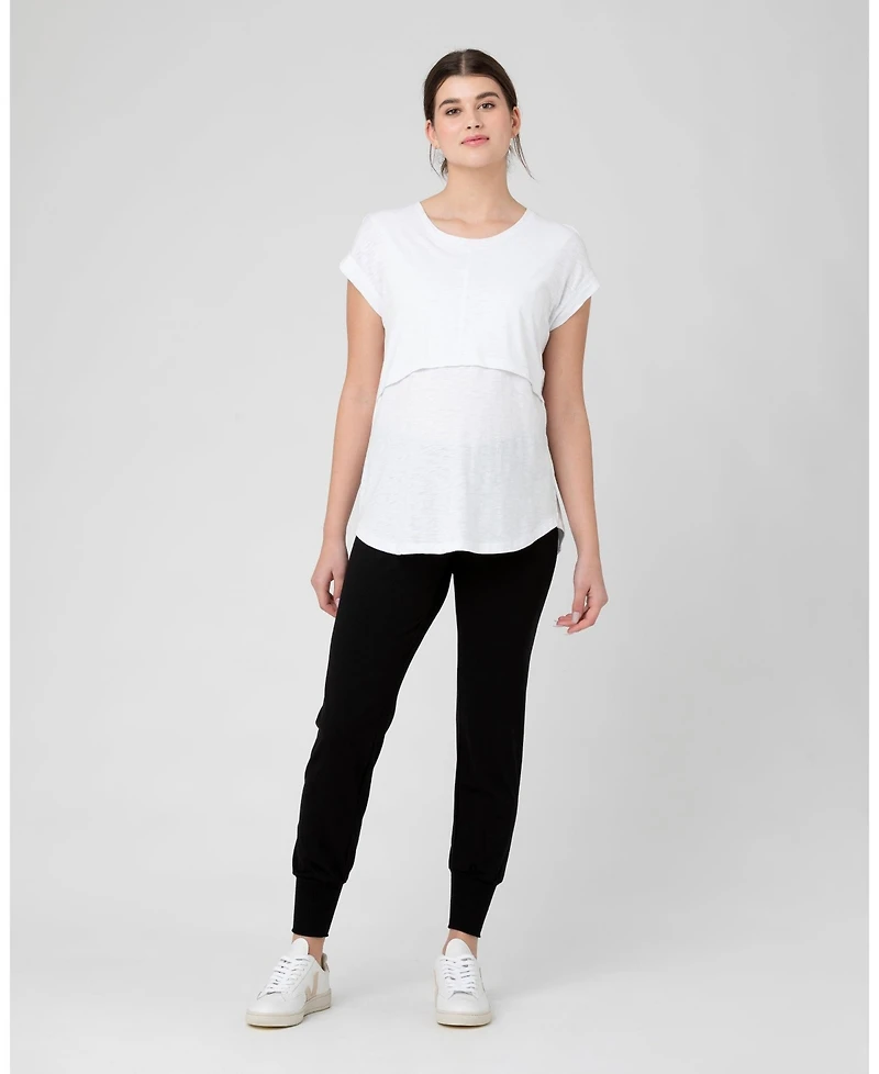 Ripe Maternity Comfy Black Jersey Lounge Pants for Women - Style