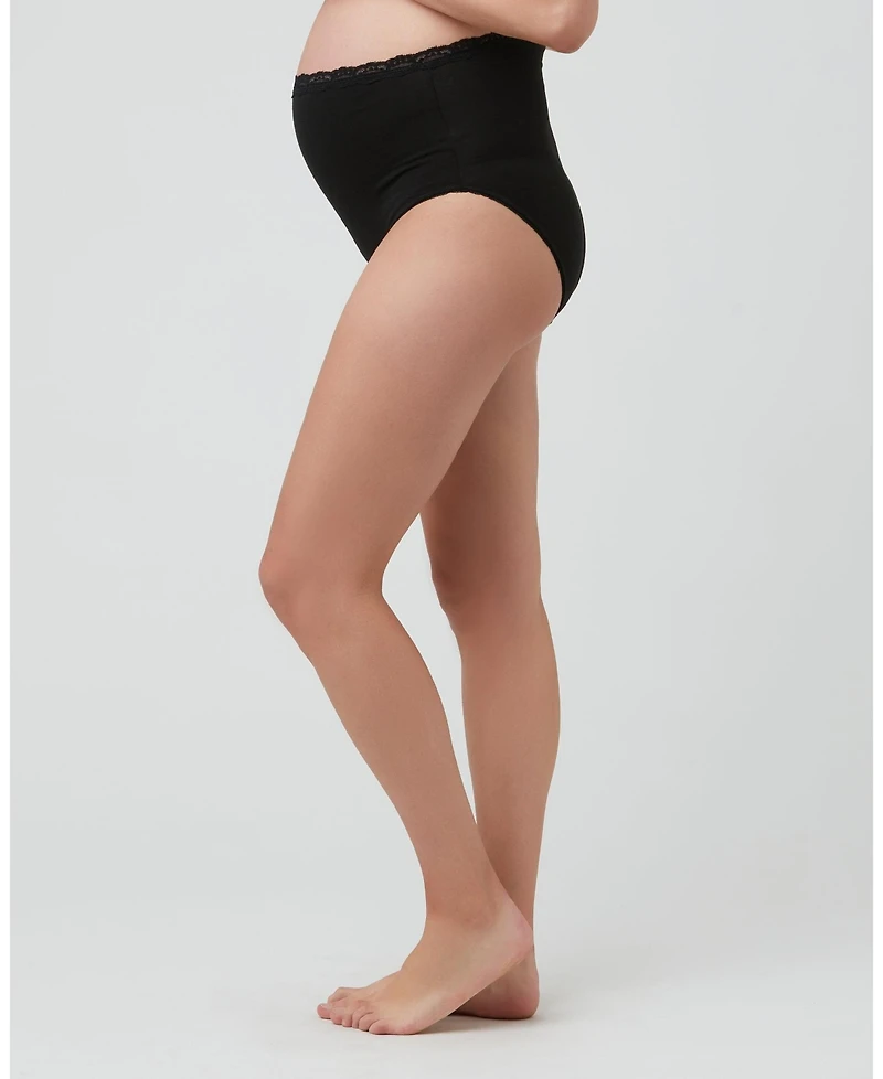 Ripe Maternity Comfortable Organic Cotton Full Briefs Black