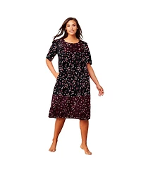 Dreams & Co. Women's Long T-Shirt Lounger