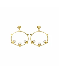 Ottoman Hands Aristea Bead Hoop Earrings