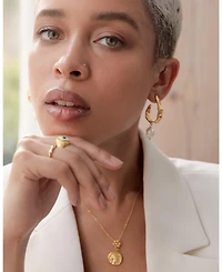Ottoman Hands Judy Statement Hoop Earrings