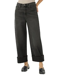 Silver Jeans Co. Women's Be Easy High Rise Wide Leg Crop