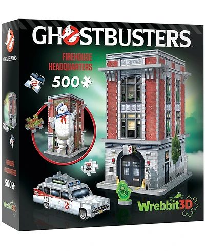 Wrebbit Ghostbusters Firehouse Headquarters 3D Puzzle, 500 Pieces