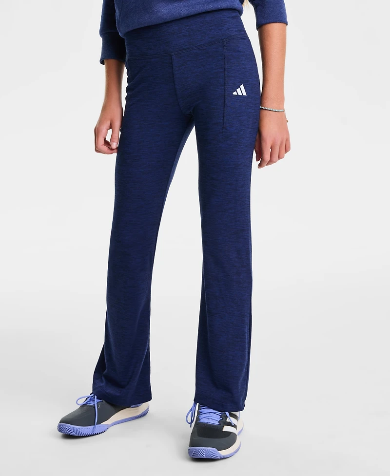 adidas Big Girls Melange Flare-Leg Pants