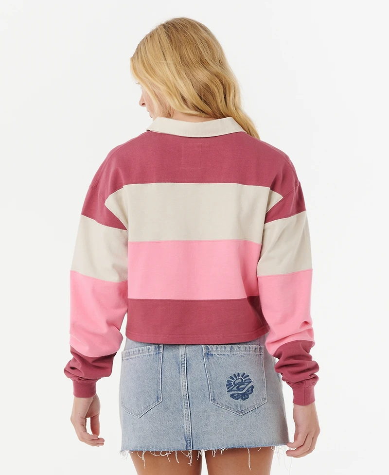Rip Curl Women's Keepsakes Collar Rugby Top
