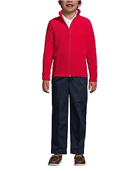 Lands' End Girls Full-Zip Mid-Weight Fleece Jacket