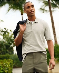 Lands' End Big & Tall Short Sleeve Comfort-First Mesh Pique Polo Shirt