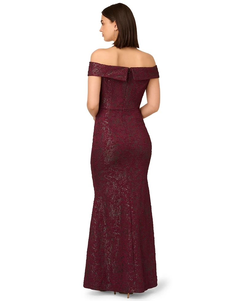 Adrianna Papell Women's Off-Shoulder Dress