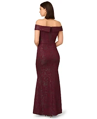 Adrianna Papell Women's Off-Shoulder Dress
