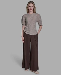 Bcbg Women's Short Sleeves Crewneck Sweater