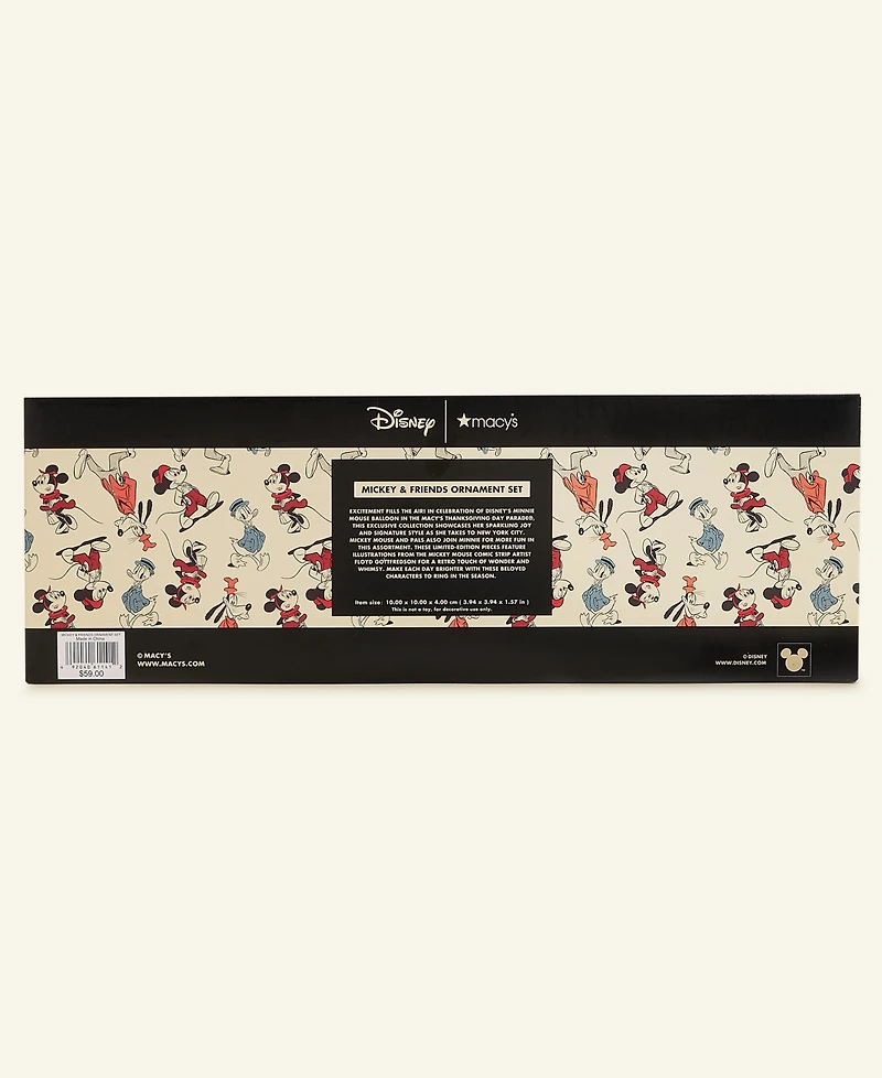 Disney | Macy's Mickey & Friends Ornaments, Set of 4, Macy's Exclusive