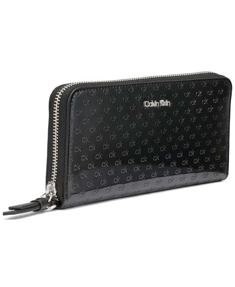 Calvin Klein Women's Moon Signature Embossed Boxed Wallet