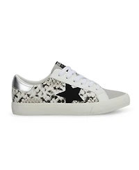 Grande White Black Snake Grey Pop Women's Sneaker by Vintage Havana