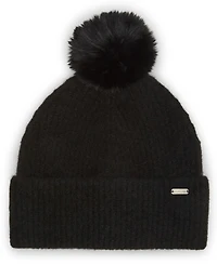 Steve Madden Women's Caught Brushed Fine Rib Knit Beanie