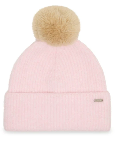Steve Madden Women's Caught Brushed Fine Rib Knit Beanie