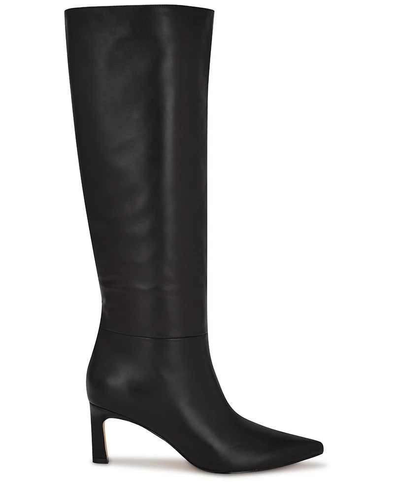 Nine West Women's Lorthey Wide Calf Tall Stiletto Dress Boots