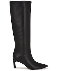 Nine West Women's Lorthey Wide Calf Tall Stiletto Dress Boots