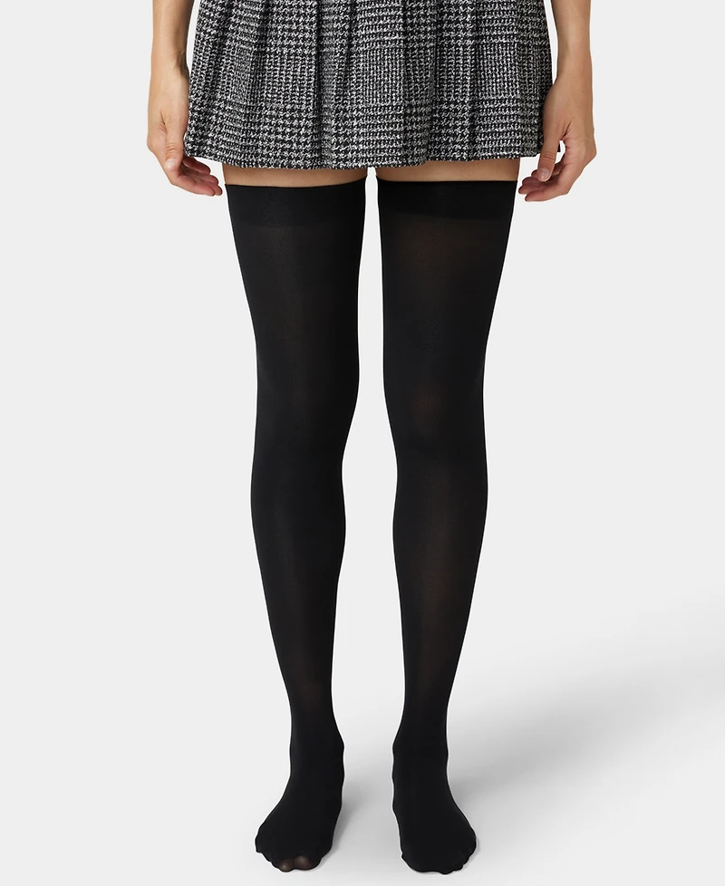 Hue Women's Opaque Over The Knee Socks