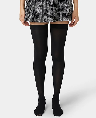 Hue Women's Opaque Over The Knee Socks