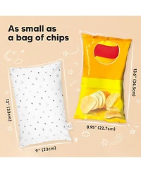Mini Toddler Pillow and Pillowcase for Crib, 9x13 Small Toddler, Kids Travel