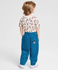 Disney | Macy's Boys 2T-7 Pinstripe Jogger Pants, Exclusive