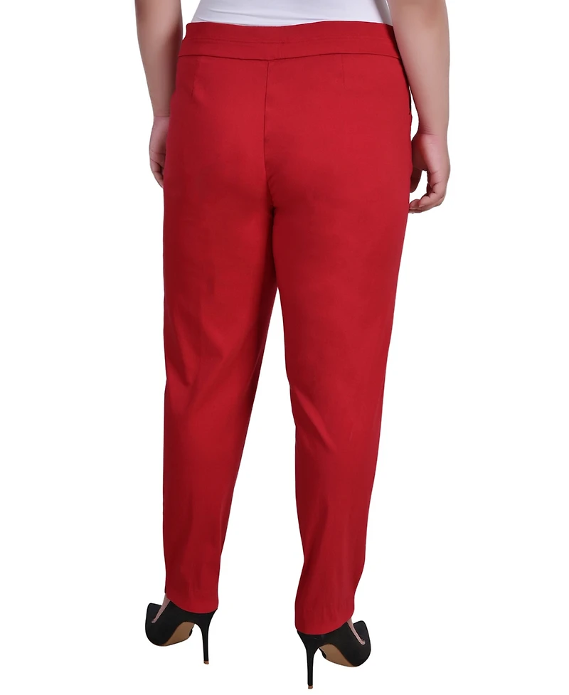 Ny Collection Plus Slim Pull On Pants