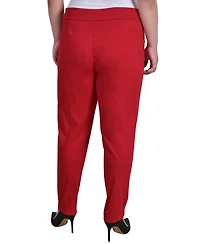 Ny Collection Plus Slim Pull On Pants