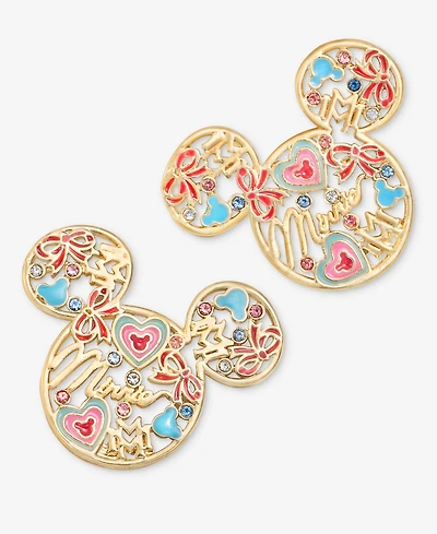 Disney | Macy's Minnie Mouse Motif Statement Earrings, Created for Macy's