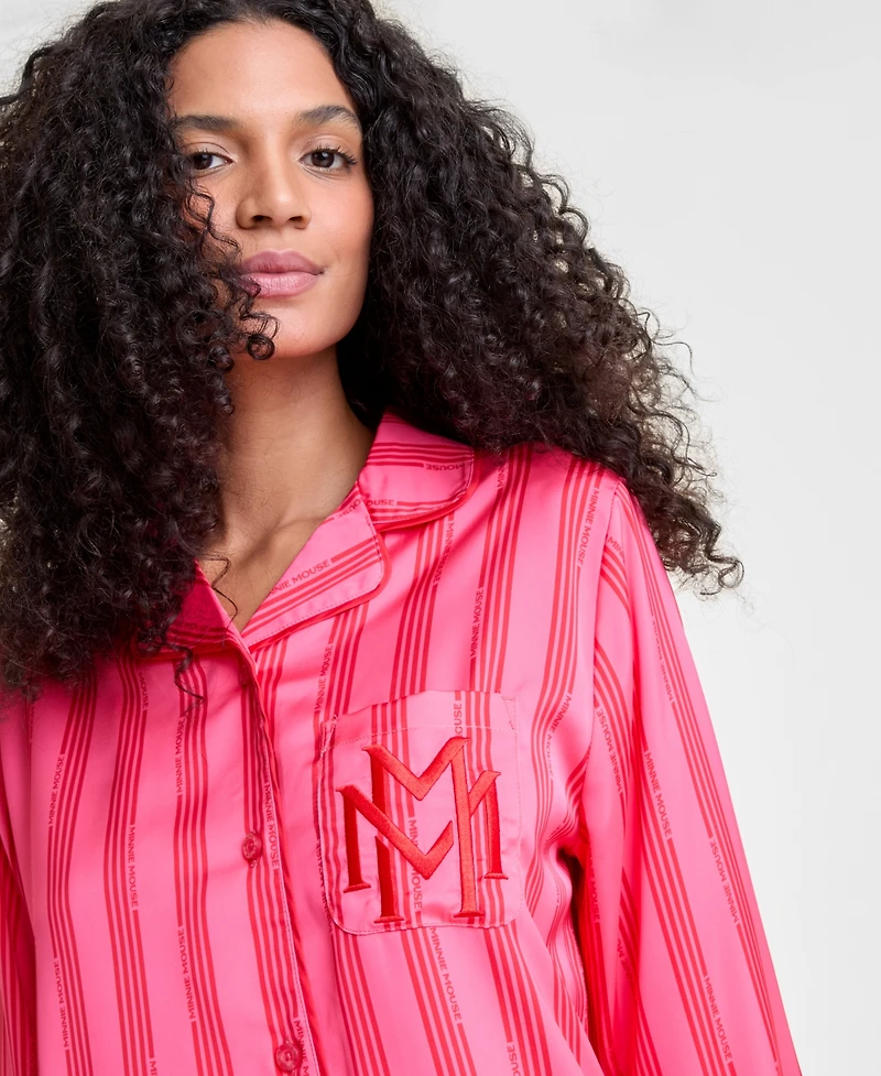 Disney | Macy's Women's Minnie Mouse Satin Pajamas Sleep Set, Exclusive