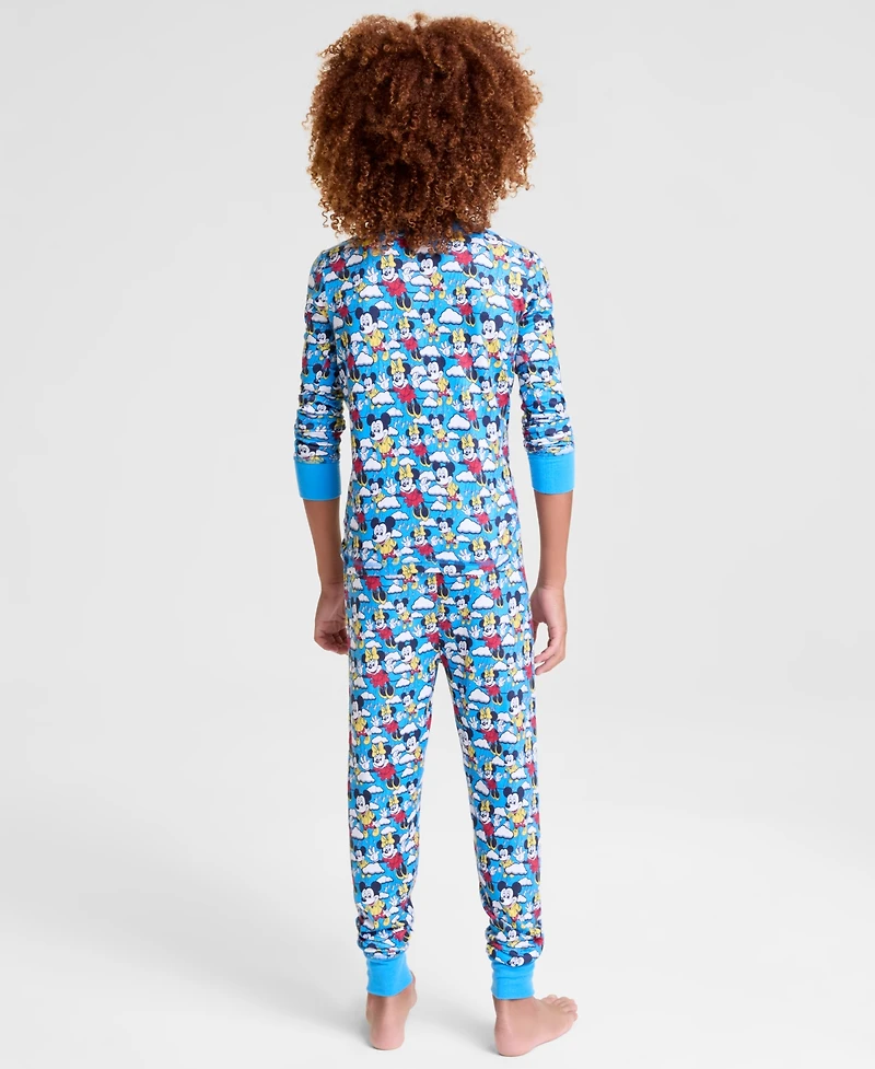 Disney | Macy's Kids 5-14 Mickey Mouse & Minnie Knit Pajamas Set, Exclusive