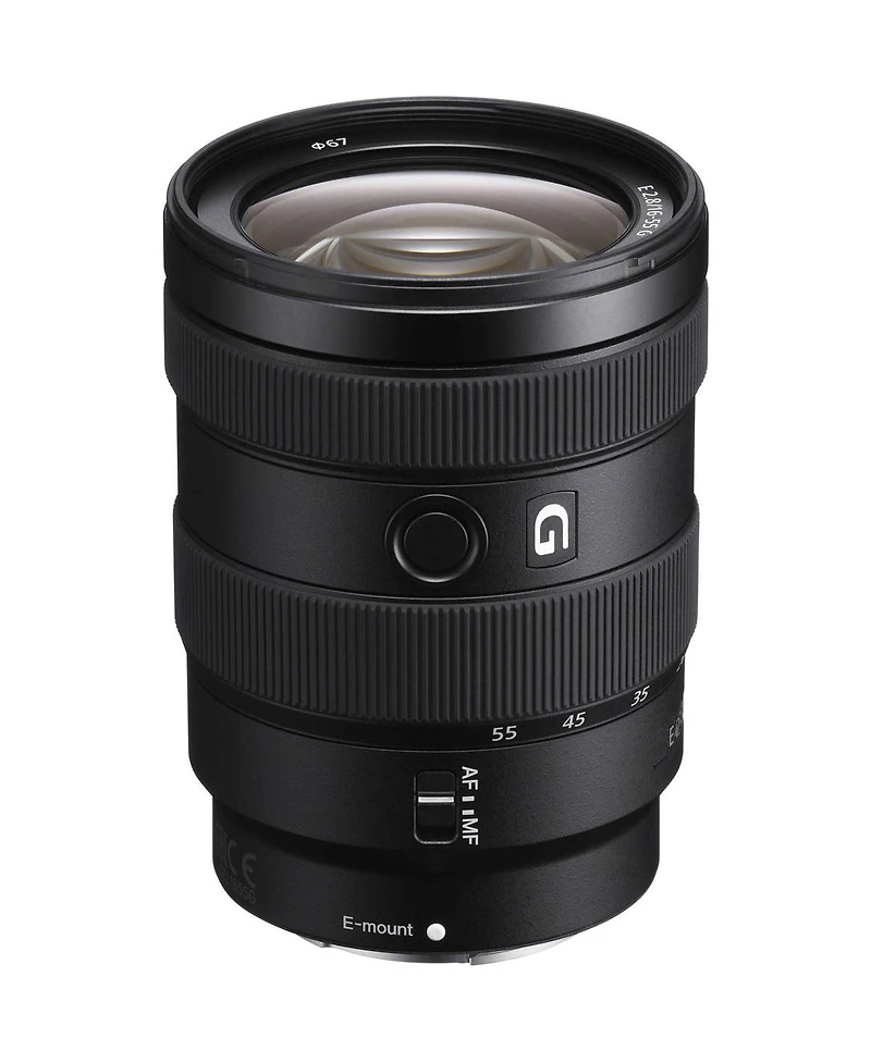 Sony E 16-55mm f/2.8 G Lens, Bundle with Takama 3-Section Aluminum Video Tripod with Fluid Head, Cleaning Kit, Cleaning Cloth