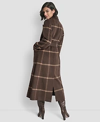 Dkny Women's Notch Collar Belted Wrap Coat