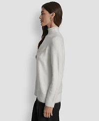 Dkny Jeans Women's Tinsel Logo Detail Sweater